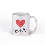 Κούπα Καρδιά με τα αρχικά