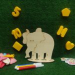 Ξύλινο παιχνίδι ζωγραφικής ελέφαντας