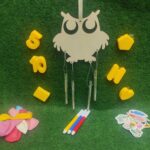 Ξύλινο παιχνίδι ζωγραφικής κουκουβάγια