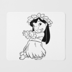 Mousepad Lilo Black&White