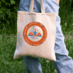 Tote bag με λέξεις που σχηματίζεται από τα αρχικά της λέξης ΔΑΣΚΑΛΑ – δώρο για δασκάλα