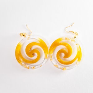Σκουλαρίκια Σπιράλ Καραμελέ