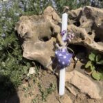 Λαμπάδα με Μαξιλαράκι Λεβάντας Ακανόνιστο